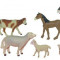 Set 10 figurine animale domestice cu puii - Miniland