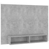 Cumpara ieftin Comoda TV de perete, gri beton, 120x23,5x90 cm, PAL