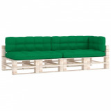 Perne pentru canapea din paleți, 5 buc., verde, vidaXL