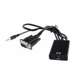 Cablu adaptor VGA la HDMI 1920x1200 cu sunet, Oem