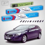 Cumpara ieftin Ștergătoare Volvo V60 I 2010-2015 | Set Față și Spate Flat &ndash; TeamCar&reg;