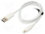 Cablu USB 2.0 VENTION 1m Apple Lightning la USB A nichelat
