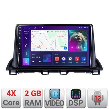 Navigatie Mazda 3 2014-2019 A-463 2+32 GB Android Waze USB Navigatie Internet Youtube Radio CarStore Technology