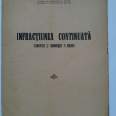 Nicolae T. Buzea, Infracțiunea continuată, București, 1939