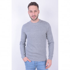 Pulover Jack&amp;amp;Jones Jorjames Knit Crew Neck Grey Melange foto