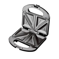 Sandwich-maker Floria, 750 W, indicator luminos, carcasa plastic, placi teflon, Negru