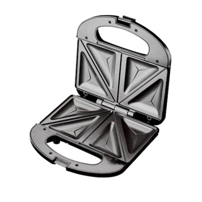Sandwich-maker Floria, 750 W, indicator luminos, carcasa plastic, placi teflon, Negru foto