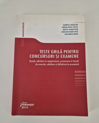Drept Gabriela Raducan Teste grila pentru concursuri si examene foto