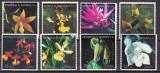 Salvador 1976 flori orhidee MI 1163-1170 MNH, Nestampilat