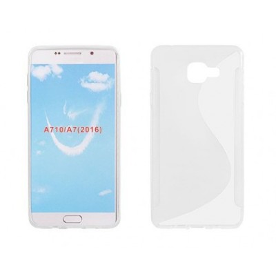 Husa Silicon S-line Samsung Galaxy A7 (2016) A710 Transparent foto