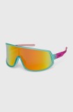 Goodr ochelari de soare Wrap Gs Save A Bull Ride A Rodeo Clown culoarea turcoaz, GO-311006