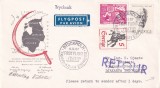 FILATELIE TEMATICA - PLIC NORVEGIA TEMATICA AVION AVIOANE, Stampilat