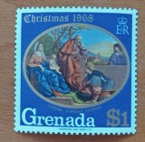 GRENADA-1968-''CRACIUN-PICTURA''-1VAL''-MNH-Nestapilat. -scan