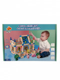 Set de constructie din lemn Micul Arhitect, 7Toys