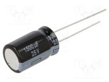 Condensator electrolitic PANASONIC 1500uF 25V THT low ESR FR