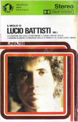 Casetă audio Lucio Battisti &amp;lrm;&amp;ndash; Il Meglio Di Lucio Battisti Vol. 1, originală foto