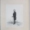 ALEXANDRE NORDMANN , GRAVURA PE METAL de AUGUSTE RAFFET , MONOCROMA, DATATA 1848
