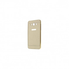 Husa Bumper Aluminiu Mirror Auriu I-berry Pentru Samsung Galaxy J1 Ace J111 (2015)