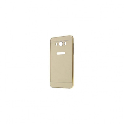 Husa Bumper Aluminiu Mirror Auriu I-berry Pentru Samsung Galaxy J1 Ace J111 (2015) foto