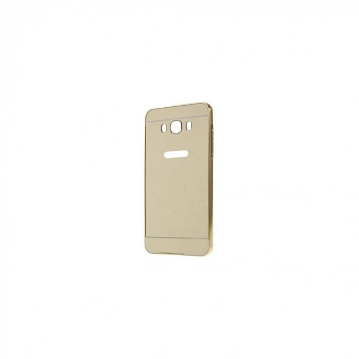 Husa Bumper Aluminiu Mirror Auriu I-berry Pentru Samsung Galaxy J1 Ace J111 (2015)