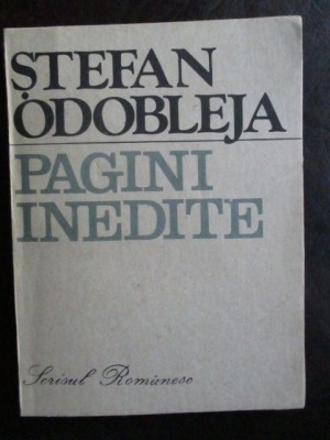 Pagini inedite Stefan Odobleja foto