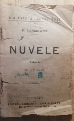 myh 622 - Biblioteca ptr toti - Nuvele - H Sienkiewicz foto