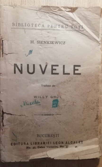 myh 622 - Biblioteca ptr toti - Nuvele - H Sienkiewicz