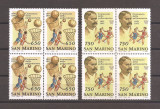 San Marino 1991 - 100 de ani de baschet (in bloc de 4), MNH