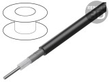 Cablu coaxial RG223 negru 5,4mm PVC