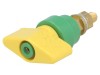 Clemă de laborator galben-verde 1kVDC 100A 81mm alamă