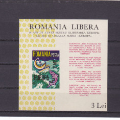 Spania/Romania, Exil rom., em. a XLIII-a, Europa 1966, colita ned., 1966, MNH