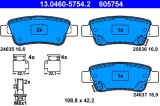 ATE 13.0460-5754.2 set placute frana,frana disc
