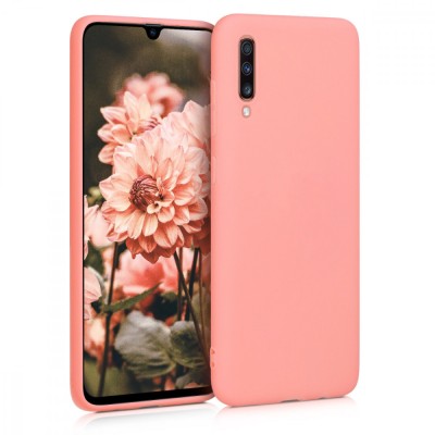 Husa pentru Samsung Galaxy A70, Silicon, Roz, 48427.56 foto