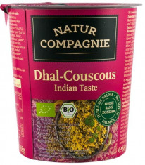Mancare bio la pahar Dhal-Cuscus gust indian NATUR COMPAGNIE foto