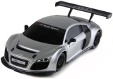 MASINA CU TELECOMANDA AUDI R8 ARGINTIU CU SCARA 1 LA 24