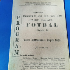 program Flacara A. Moreni - Carpati Mirsa