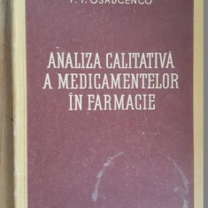 Analiza calitativa a medicamentelor in farmacie- P.I.Osadcenco