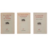Emil Cioran, Le Mauvais D&eacute;miurge + Le tentation d&#039;exister + La Chute dans le temps, 3 volume, cu ex-librisul poetului Geo Dumitrescu