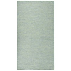 vidaXL Covor de exterior, turcoaz, 80x150 cm, țesătură plată