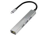 Hub USB LOGILINK cu RJ45 și 3 USB A, viteza 5Gbps