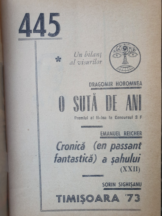 Colectia Povestiri stiintifico fantastice, nr 445