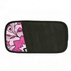 Suport auto Carpoint pentru depozitat CD-uri Pink Flower, 30 .0 x 15.0 x 1.0cm Kft Auto foto