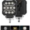 Proiector 10 LED Halogen cu Lumina Alba DRL Portocalie, 1700Lm, 9-30V, Rezistent la Apa IP68 - 17W