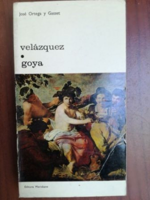 Velazguez. Goya- Jose Ortega y Gasset foto
