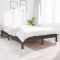 vidaXL Cadru de pat, gri, 140x200 cm, lemn masiv de pin 820543