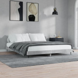 VidaXL Cadru de pat, gri beton, 180x200 cm, lemn prelucrat