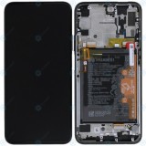 Huawei Honor 9X Pro (HLK-AL10) Capac frontal al modulului de afișare + LCD + digitizer + baterie negru la miezul nopții 02353AKM