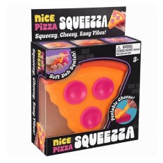 Jucărie Antistres Squeeza&ndash; Squishy Elastic &icirc;n Formă de Felie de Pizza DEPOX&reg;, 9 cm, portocaliu