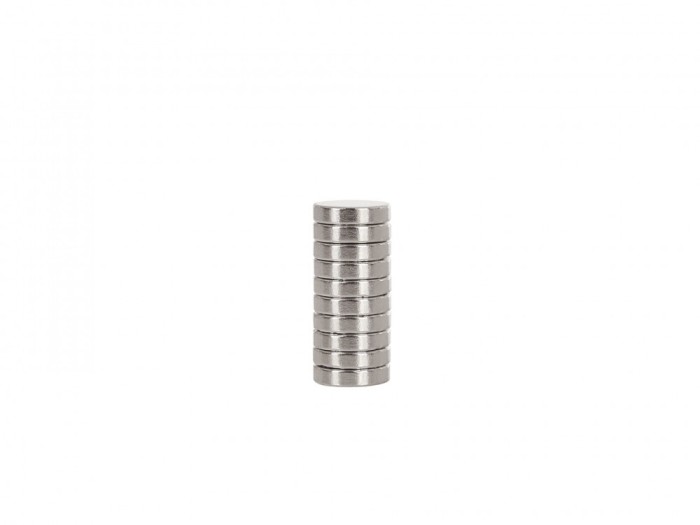 Set magneti cilindrici din neodim, 8 x 2 mm, 10 elemente, Geko G02428