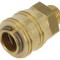 Conector rapid simplu alamă max. 35bar cu etanșare cauciuc NBR